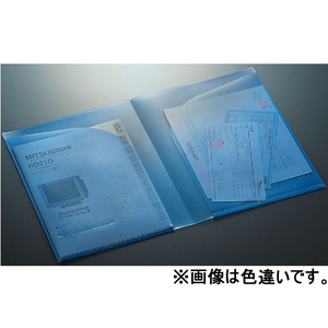 コクヨ クリヤーホルダー〈ポケット2〉PP A4(A3・二つ折り) 緑 F872499-ﾌ-T755G-イメージ4