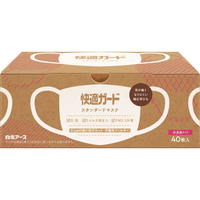 白元アース 快適ガード スタンダードマスク 小さめ 40枚 FCU1943