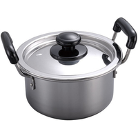 柄沢製作所 18-0 モリブデン 実用鍋 両手 33cm (11.9L) FC71165