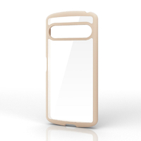 エレコム Xperia 10 VII用 TOUGH SLIM LITE ケース フレームカラー ストラップホールシート付 ベージュ PM-X252TSLFCBE