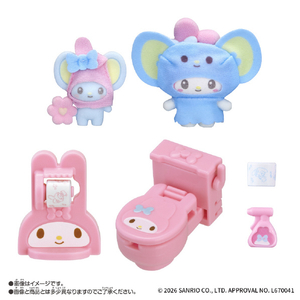 バンダイ ぷちとも Sanrio characters マイメロディのトイレ ｻﾝﾘｵﾌﾟﾁﾄﾓﾏｲﾒﾛﾃﾞｲﾉﾄｲﾚ-イメージ1