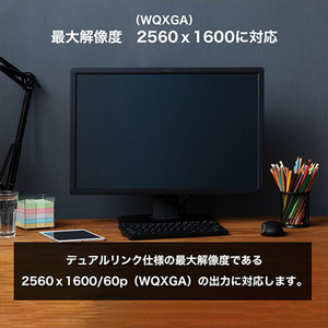 ホ－リック デュアルリンク対応 DVIケーブル 1m DV10-727BB-イメージ3