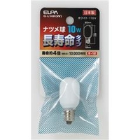 ELPA 10W・E12口金 長寿命ナツメ球 ホワイト 1個入り GL14HW
