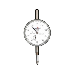 テクロック 標準型ダイヤルゲージ 測定範囲0~5mm 0～50.01±0-50-081.4以下 FC161JX-1028286-イメージ1