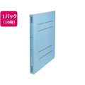 ビュートン フラットファイルPP 厚とじ A4タテ ブルー10冊 FC782YN-FF-A4SW-B