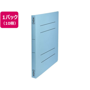 ビュートン フラットファイルPP 厚とじ A4タテ ブルー10冊 FC782YN-FF-A4SW-B-イメージ1