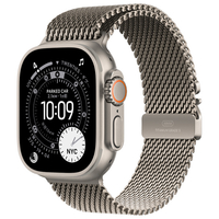 Apple Apple Watch Ultra 3(GPS + Cellularモデル)- 49mm Apple Watch Ultra 3 ナチュラルチタニウムケースとナチュラルチタニウムミラネーゼループ - L MF0E4J/A