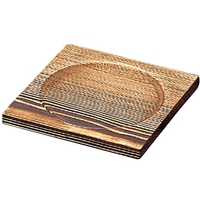 マイン 焼杉段付敷板 18×18cm M40-478 FCM8875-033119004