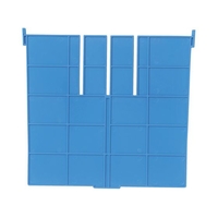 ＤＩＣプラスチック F型コンテナF-21用長手仕切板:365×230 青 ブルー230F-213654 FC189FY-5011833