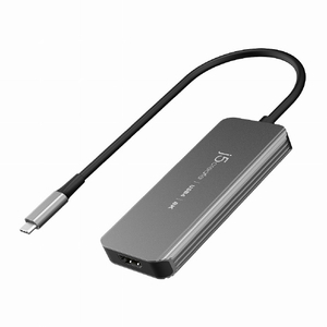j5 create USB4 8K60 6in1 スリムマルチハブ スペースグレイ JCH453-イメージ2