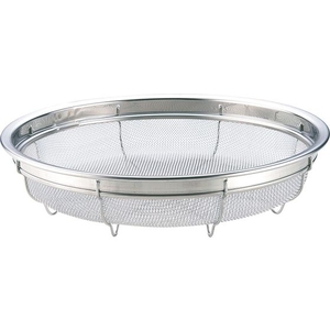 グッドシェイプ18-8平型ザル 33cm 33cm355mm73mm FCL1419-027517033-イメージ1