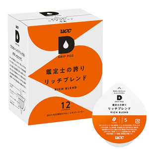 UCC DRIP POD専用カプセル 鑑定士の誇りリッチブレンド(12個入り) DPRB002-イメージ1