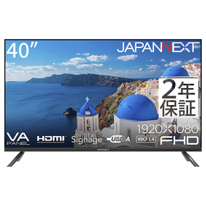 JAPANNEXT JN-V40TFHD-U-H2 40型液晶ディスプレイ |エディオン