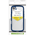 エレコム iPhone 16用TOUGH SLIM LITE ハイブリッドケース フレームカラー ネイビー PM-A24ATSLFCNV