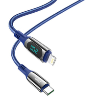 JTT hoco S51ディスプレイケーブルPD20W Type-C to iOS(1．2m) ブルー S51-DISPTL-BL