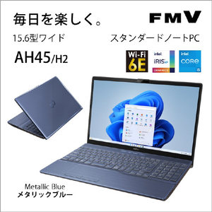 富士通 ノートパソコン LIFEBOOK AHシリーズ メタリックブルー FMVA45H2L-イメージ4