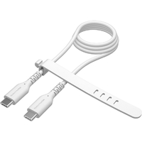 多摩電子工業 PD100W USB-C to USB-Cケーブル 過熱防止(1．0m) ホワイト TSC279CC10W