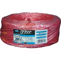 ユタカメイク 荷造り紐 PSロープ 6φ×100M 赤 FC180GF-7540841