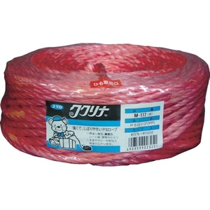 ユタカメイク 荷造り紐 PSロープ 6φ×100M 赤 FC180GF-7540841-イメージ1