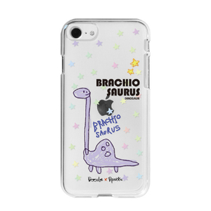 Dparks iPhone SE(第3世代)/SE(第2世代)/8/7用ソフトクリアケース DINO BRACHIOSAURUS DS22728ISE3-イメージ1