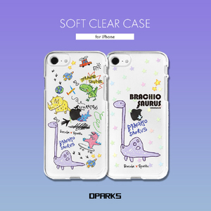 Dparks iPhone SE(第3世代)/SE(第2世代)/8/7用ソフトクリアケース DINO BRACHIOSAURUS DS22728ISE3-イメージ5