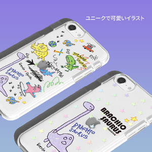 Dparks iPhone SE(第3世代)/SE(第2世代)/8/7用ソフトクリアケース DINO BRACHIOSAURUS DS22728ISE3-イメージ8