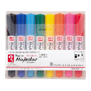 寺西化学工業 マジックインキ マジェスター 8色セット F829392-MMJ50C-8-イメージ1