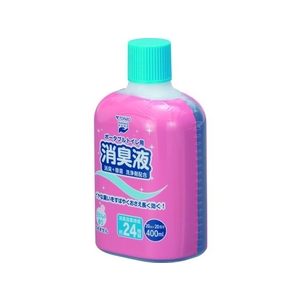 新輝合成 トンボ ポータブルトイレ 専用消臭液 400mL ブルー FC136HS-1491582-イメージ1