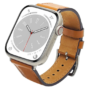 ラスタバナナ Apple Watch Series 8/7/6/5/4/3/SE(第2世代)/SE [41/40/38mm]用本革バンドSlim キャメル RBAWL7463CA-イメージ1