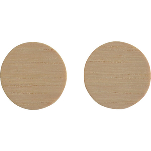 トラスコ ねじ穴用シール（ねじ穴かくし） φ１４ＭＭ 木目ヒッコリ－ １２個入 TRUSCO ねじ穴用シール NC14-MH-イメージ1