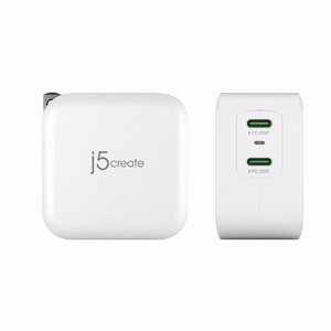 j5 create 20W×2ポート USB PD急速充電器 ホワイト JUP2440-イメージ3
