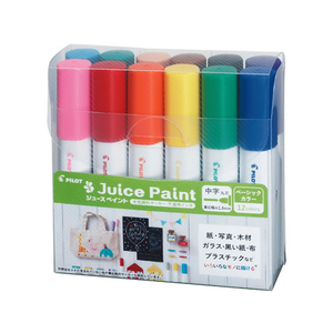 パイロット 水性顔料マーカー ジュースペイント 中字 12色セット F079808-SJP-240MN-12C-イメージ1