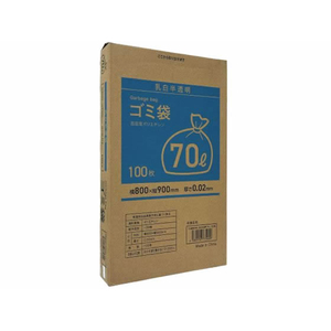 Forestway BOX型ゴミ袋薄手タイプ 乳白 70L 100枚 FC792NT-FRW208479-イメージ1