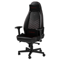 noblechairs ゲーミングチェア ICON(アイコン) ブラック/レッド NBL-ICN-PU-BRD-SGL-ED