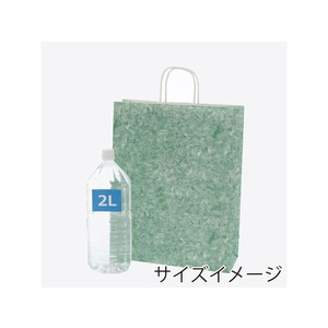 シモジマ 紙袋 25チャームバッグ 2才 雲竜 緑 50枚 FCN4143-003230100-イメージ5