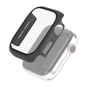 エレコム Apple Watch用フルカバーケース プレミアムガラス(40mm) ブラック AW-40CSPCGBK-イメージ2