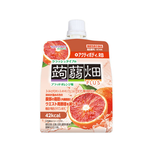 マンナンライフ クラッシュタイプの蒟蒻畑プラス ブラッド オレンジ味 FCG215Y-イメージ1