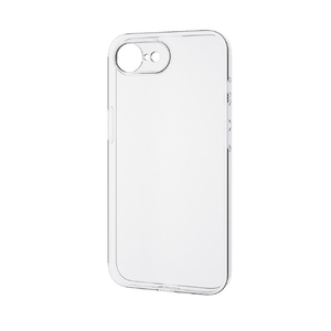エレコム iPhone17e/16e用 ソフトケース 極限 メタルステッカー付 クリア PM-A25SUCTKCR-イメージ2