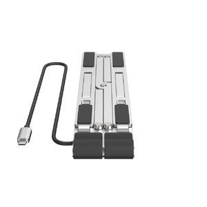 グリーンハウス 6in1 スタンド一体型ドッキングステーション シルバー GH-MHC6B-SV-イメージ4