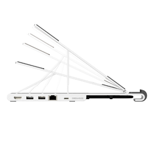 グリーンハウス 6in1 スタンド一体型ドッキングステーション シルバー GH-MHC6B-SV-イメージ7