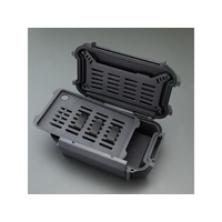 エスコ 防水ケース 226×136×75mm・内寸 黒 FCV8748-EA657MC-60B