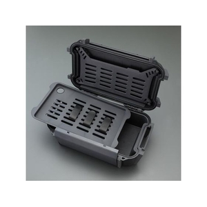 エスコ 防水ケース 226×136×75mm・内寸 黒 FCV8748-EA657MC-60B-イメージ1