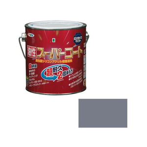 アサヒペン 油性スーパーコート 0.7L グレー FC440NV-イメージ1