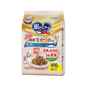 ユニ・チャーム 銀のスプーン 国産生かつおin 食事の吐き戻し軽減フード 海の幸ブレンド 600g FCJ147J-イメージ1