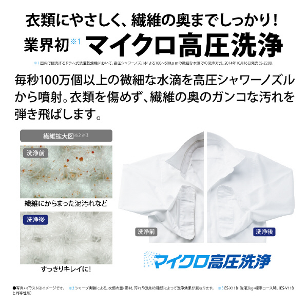 シャープ 【左開き】11.0kgドラム式洗濯乾燥機 アッシュゴールド ESV11BNL 0kg 左開き