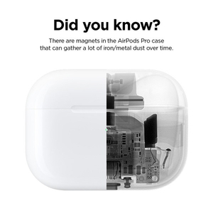 elago DUST GUARD for AirPods Pro Glossy Rose Gold EL_APPDGBSDT_RG-イメージ4