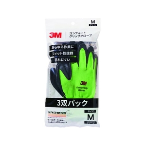 3M コンフォートグリップグローブ グリーン Mサイズ 3双パック FC768YX-1947915-イメージ1