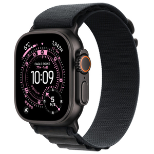 Apple Apple Watch Ultra 3(GPS + Cellularモデル)- 49mm Apple Watch Ultra 3 ブラックチタニウムケースとブラックアルパインループ - M MF0V4J/A-イメージ1
