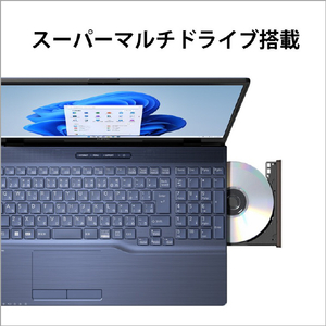 富士通 ノートパソコン LIFEBOOK AHシリーズ メタリックブルー FMVA43H2L-イメージ12