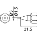 白光 ノズル N-1.5 袋ナット付 FC899EN-8283945
